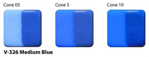AMACO Velvet Underglaze V-326 - Medium Blue - 1 pint
